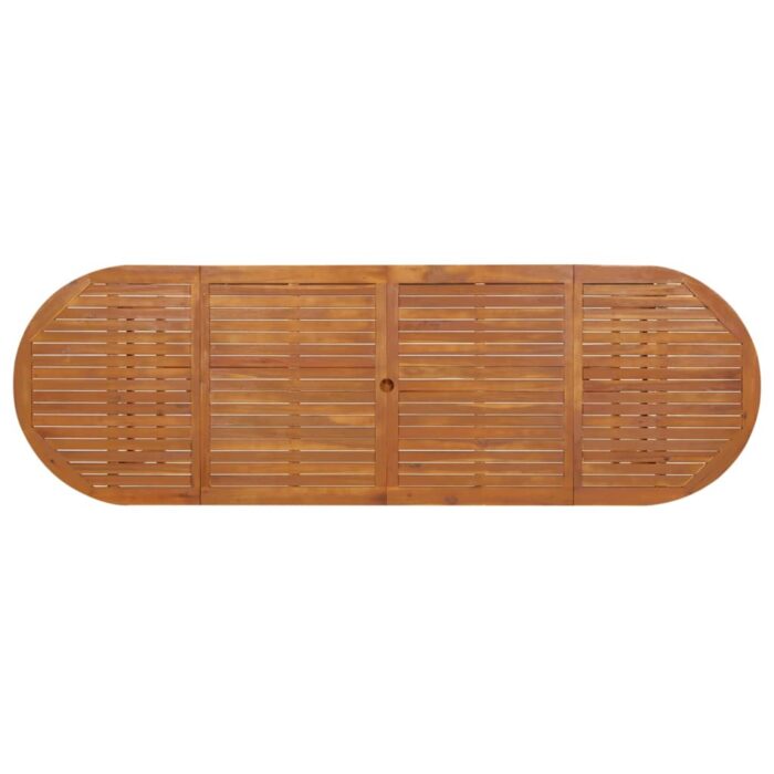 Table à dîner de jardin 280x90x75 cm Bois d'acacia massif – Image 3