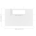Parois latérales de belvédère avec fenêtres 2 pcs Blanc – Image 4