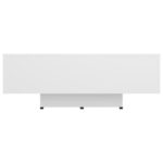 Table basse Blanc 85x55x31 cm Bois d'ingénierie – Image 2