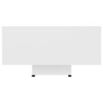 Table basse Blanc 85x55x31 cm Bois d'ingénierie – Image 3