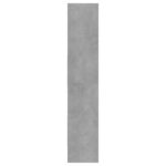 Bibliothèque Gris béton 60x35x180 cm Bois d’ingénierie – Image 4