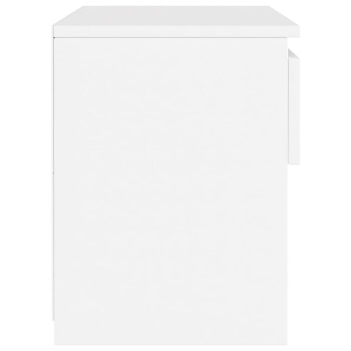Tables de chevet 2 pcs Blanc 40x30x39 cm Bois d'ingénierie – Image 5