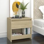 Table de chevet Chêne sonoma 40x30x39 cm Bois d’ingénierie