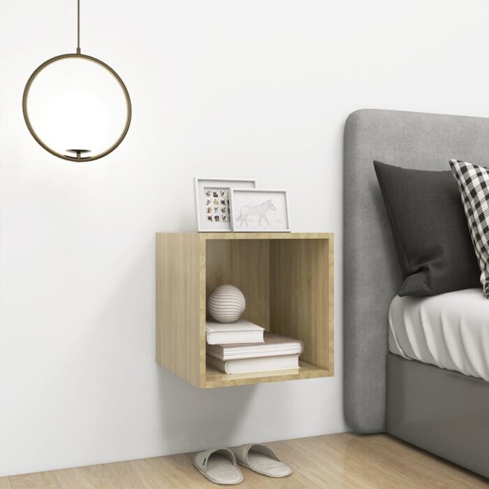 Armoire murale Chêne Sonoma 37x37x37 cm Bois d’ingénierie – Image 3