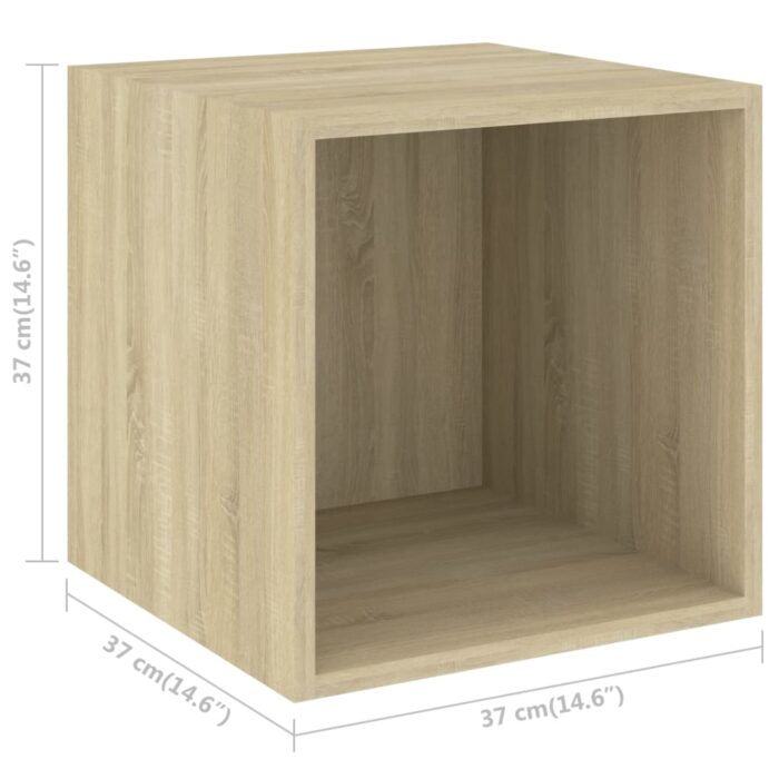 Armoire murale Chêne Sonoma 37x37x37 cm Bois d’ingénierie – Image 9