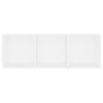 Meuble TV Blanc 107x35x37 cm Bois d’ingénierie – Image 3