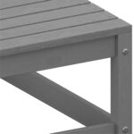 Canapé d'angle de jardin coussins anthracite Bois de pin massif – Image 6
