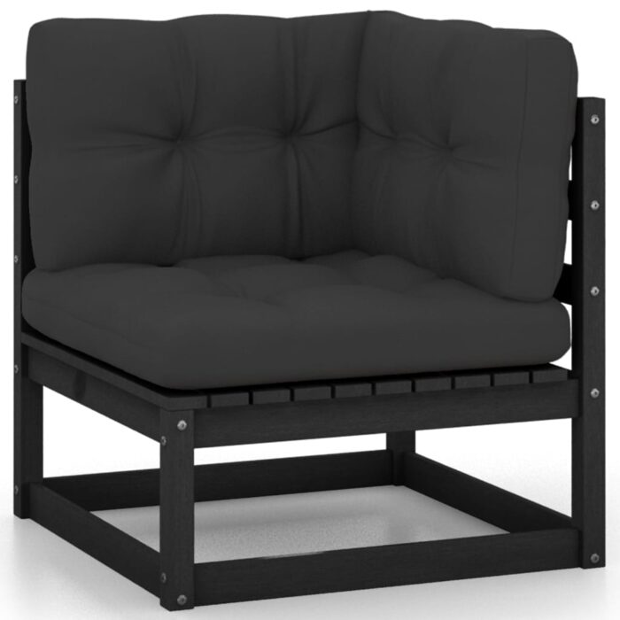 VXL8720286355374_a_en_hd_1.jpg Canapé d'angle de jardin coussins anthracite Bois de pin massif – Image 1