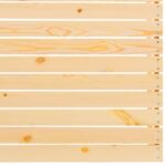 Canapé central de jardin avec coussins gris Bois de pin massif – Image 7