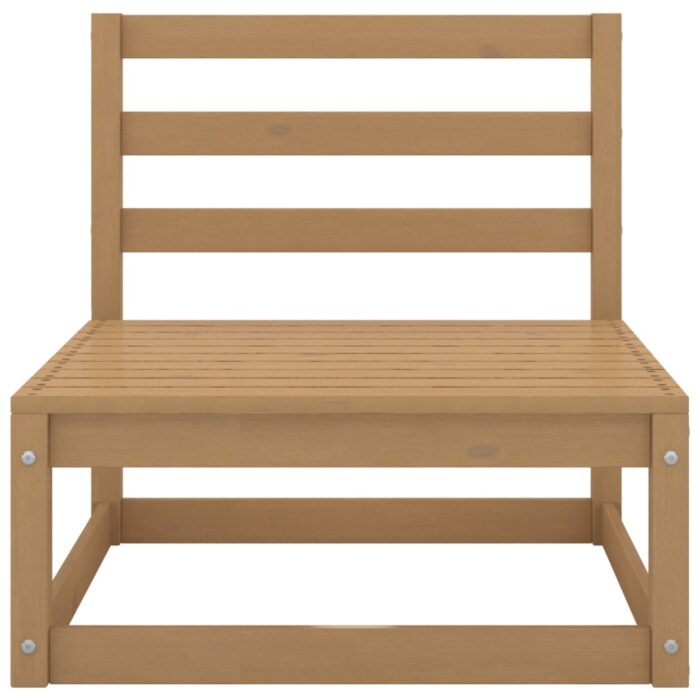 VXL8720286355411_g_en_hd_2.jpg Canapé central de jardin avec coussins crème Bois de pin massif – Image 2
