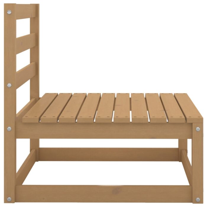 VXL8720286355411_g_en_hd_3.jpg Canapé central de jardin avec coussins crème Bois de pin massif – Image 3