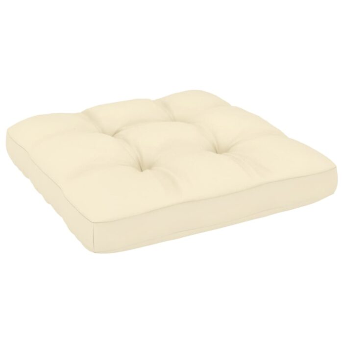 VXL8720286355411_g_en_hd_5.jpg Canapé central de jardin avec coussins crème Bois de pin massif – Image 5