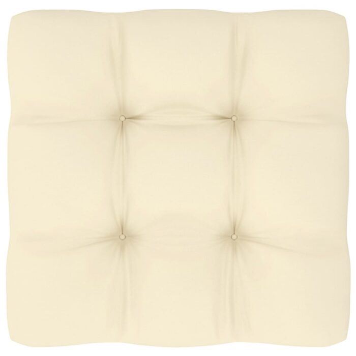 VXL8720286355411_g_en_hd_6.jpg Canapé central de jardin avec coussins crème Bois de pin massif – Image 6