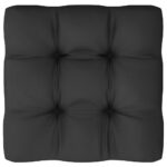 Canapé central de jardin coussins anthracite Bois de pin massif – Image 8