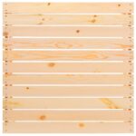 Repose-pied de jardin avec coussin Pin massif – Image 5