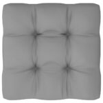 Repose-pied de jardin avec coussin Pin massif – Image 8