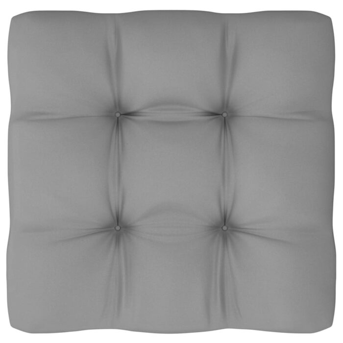 Repose-pied de jardin avec coussin Pin massif – Image 8