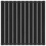 Repose-pied de jardin avec coussin Noir Bois de pin massif – Image 3