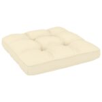 Canapés centraux de jardin avec coussins crème 2 pcs – Image 5