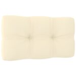 Canapés centraux de jardin avec coussins crème 2 pcs – Image 7