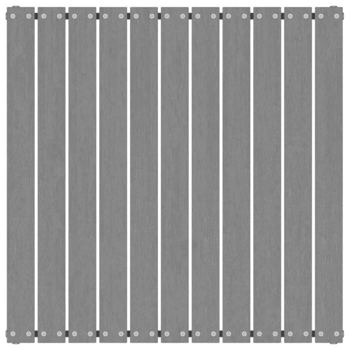 Repose-pieds de jardin avec coussins lot de 2 Gris Bois de pin – Image 5