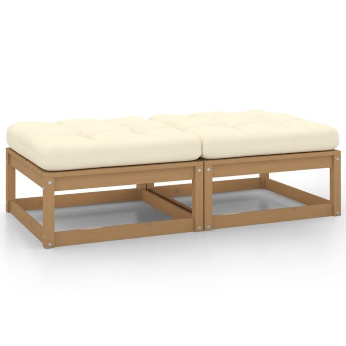 VXL8720286355619_a_en_hd_1.jpg Repose-pieds de jardin avec coussins lot de 2 bois pin massif – Image 1