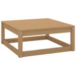 Repose-pieds de jardin avec coussins lot de 2 bois pin massif – Image 2