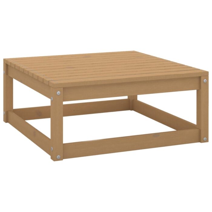 Repose-pieds de jardin avec coussins lot de 2 bois pin massif – Image 2
