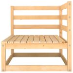 Salon de jardin 2 pcs avec coussins Bois de pin massif – Image 2