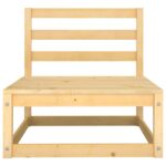 Salon de jardin 2 pcs avec coussins Bois de pin massif – Image 6