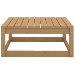 Salon de jardin 2 pcs avec coussins Marron miel Bois de pin – Image 4