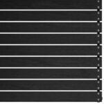 Salon de jardin 2 pcs avec coussins Noir Bois de pin massif – Image 4