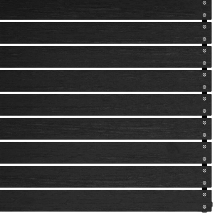 Salon de jardin 2 pcs avec coussins Noir Bois de pin massif – Image 4