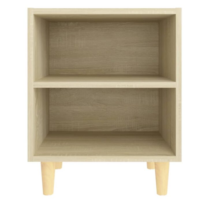 Table de chevet avec pieds en bois Chêne sonoma 40x30x50 cm – Image 2