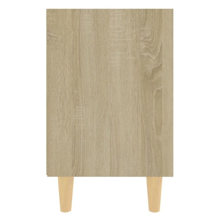 Table de chevet avec pieds en bois Chêne sonoma 40x30x50 cm – Image 3