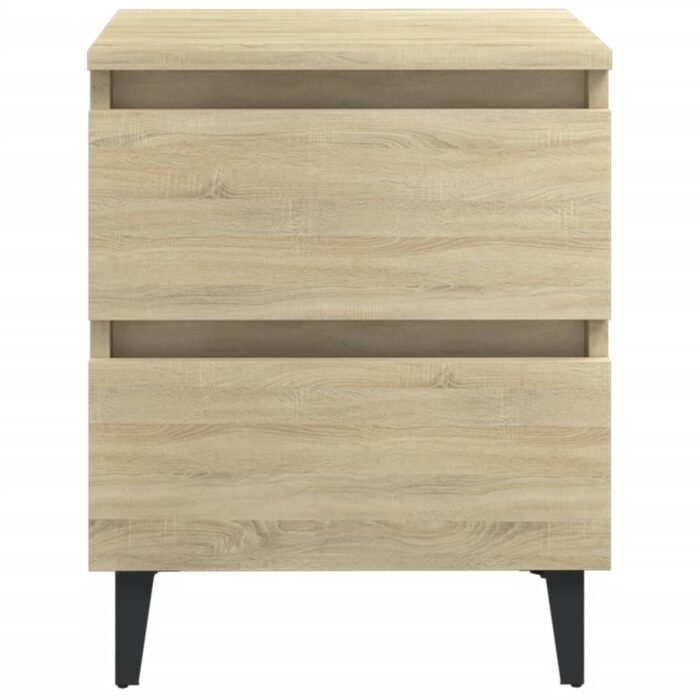Tables de chevet 2 pcs chêne sonoma 40x35x50 cm bois ingénierie – Image 4