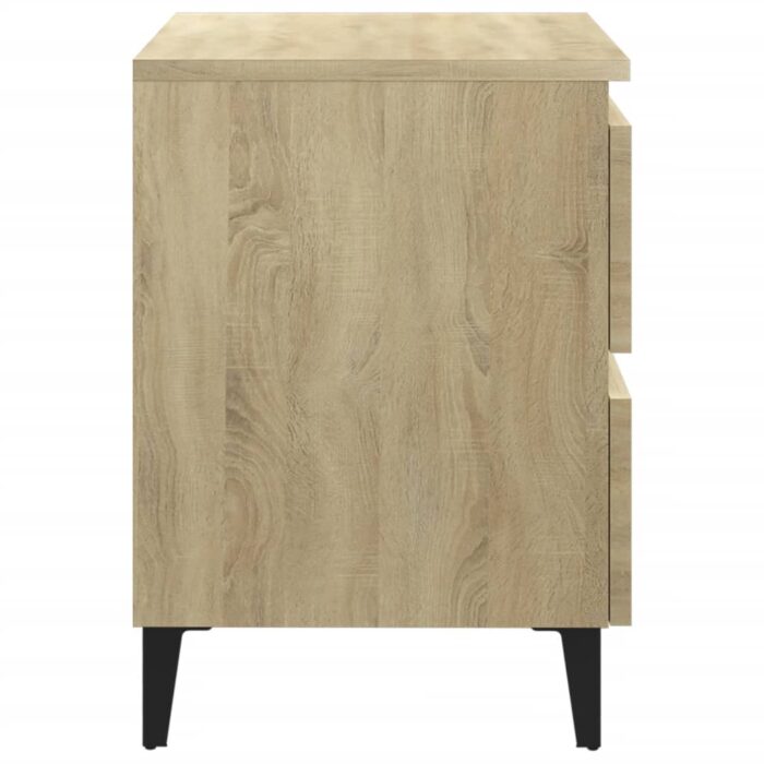 Tables de chevet 2 pcs chêne sonoma 40x35x50 cm bois ingénierie – Image 5