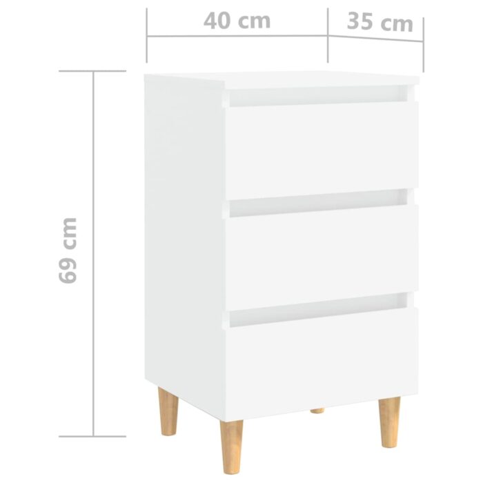 VXL8720286356968_g_en_hd_5.jpg Table de chevet avec pieds en bois solide Blanc 40x35x69 cm – Image 5
