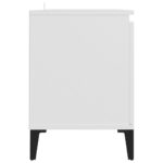 Meuble TV avec pieds en métal Blanc 103,5x35x50 cm – Image 4