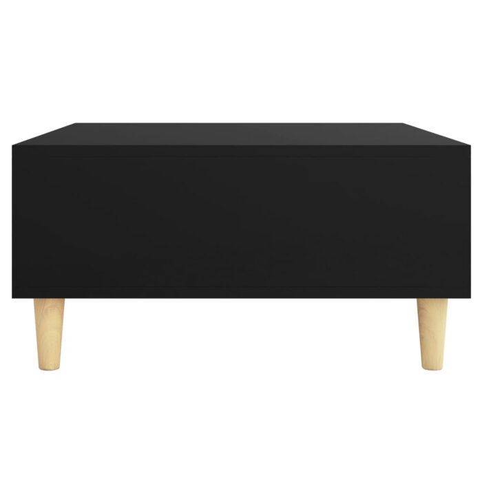 Table basse noir 60x60x30 cm bois d'ingénierie – Image 3