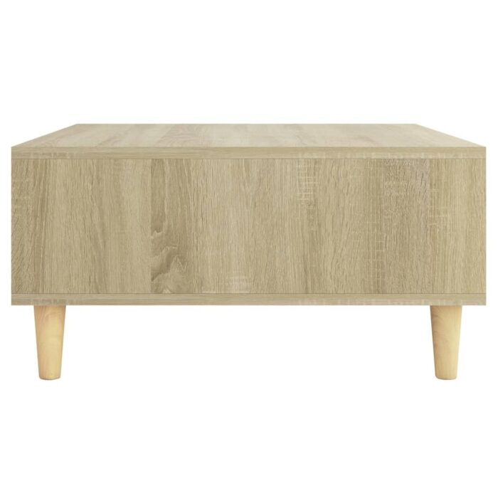 Table basse chêne sonoma 60x60x30 cm bois d'ingénierie – Image 3