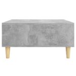 Table basse gris béton 60x60x30 cm bois d'ingénierie – Image 3
