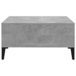Table basse gris béton 60x60x30 cm bois d'ingénierie – Image 3
