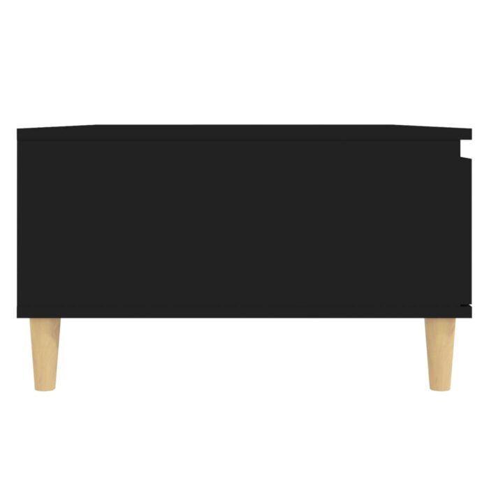 Table basse noir 90x60x35 cm bois d'ingénierie – Image 5