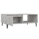 Table basse gris béton 90x60x35 cm bois d'ingénierie – Image 3