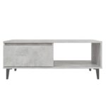 Table basse gris béton 90x60x35 cm bois d'ingénierie – Image 4