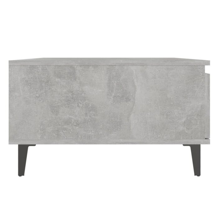 Table basse gris béton 90x60x35 cm bois d'ingénierie – Image 5