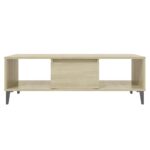 Table basse chêne sonoma 103,5x60x35 cm bois d'ingénierie – Image 3