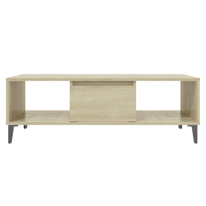 Table basse chêne sonoma 103,5x60x35 cm bois d'ingénierie – Image 3