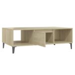 Table basse chêne sonoma 103,5x60x35 cm bois d'ingénierie – Image 5